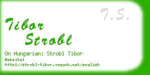 tibor strobl business card